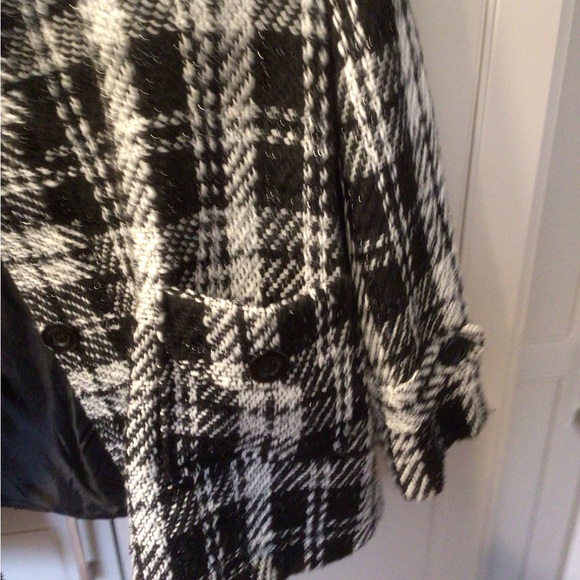 Black & White tweed jacket with hint of sparkle, lined, L/ XL - Picture 5 of 5